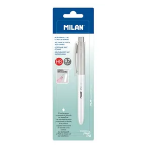 Mikrotužka / Pentelka MILAN PL1 Antibacterial HB 0,7 mm - šedá, blister